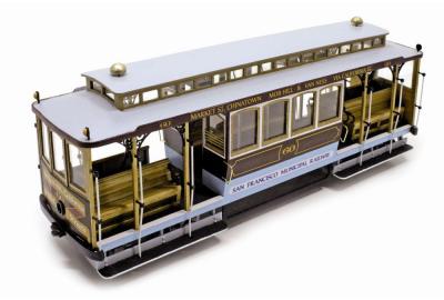 San Francisco Cable Car - An Impressive Wood & Metal 1:24 Scale Model from Occre