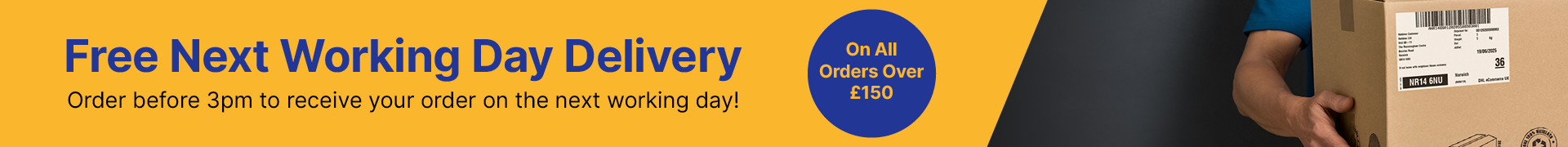 Free Next Working Day Delivery