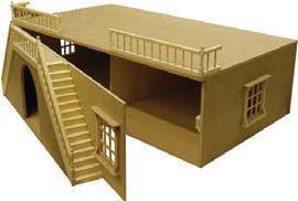 Photos - Doll Accessories Unpainted Basement Ready to Assemble 12th Scale Dolls House Kit