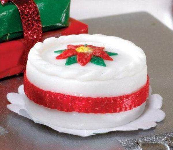 Photos - Doll Accessories Christmas Cake for 12th Scale Dolls House