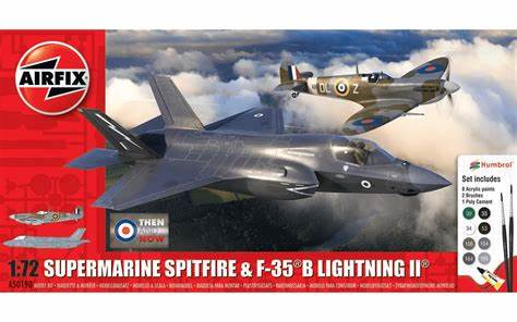 Photos - Model Building Kit AIRFIX 1/72 Scale Supermarine Spitfire & F-35B Lightning II 'Then and 