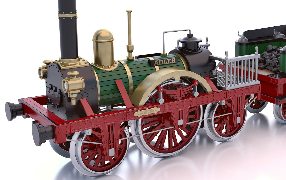 OcCre Adler 蒸気機関車 1/24 Occre Adler Steam Train Locomotive 1:24 Scale Wood & Metal