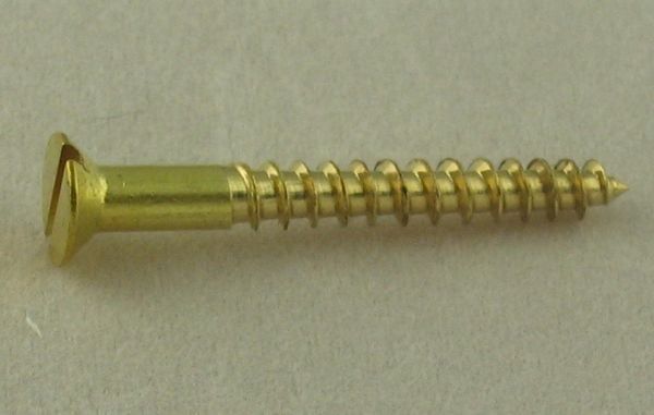 Brass Countersunk Screws - 6 x1 1/4"