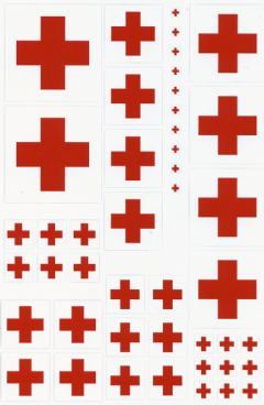Red Cross Custom Decals