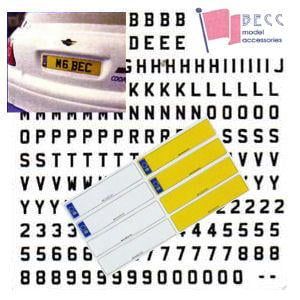 License Plate and Lettering Sets