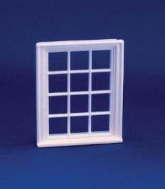 Victorian 12 Pane Window for 1/24th Scale Dolls House