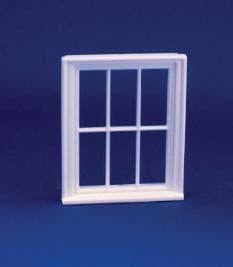 Victorian 6 Pane Window for 1/24th Scale Dolls House