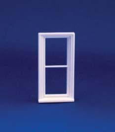 Victorian Narrow 2 Pane Window for 1/24th Scale Dolls House