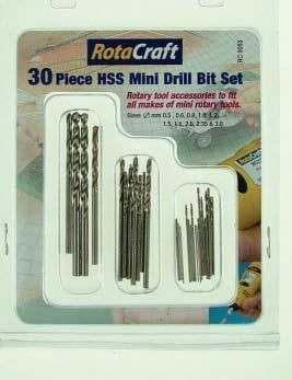 Rotacraft 30 Piece HSS Mini Drill Set