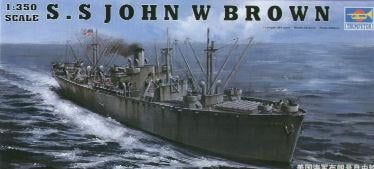 Trumpeter 1/350 Scale John W Brown WW2 Liberty Ship Model Kit