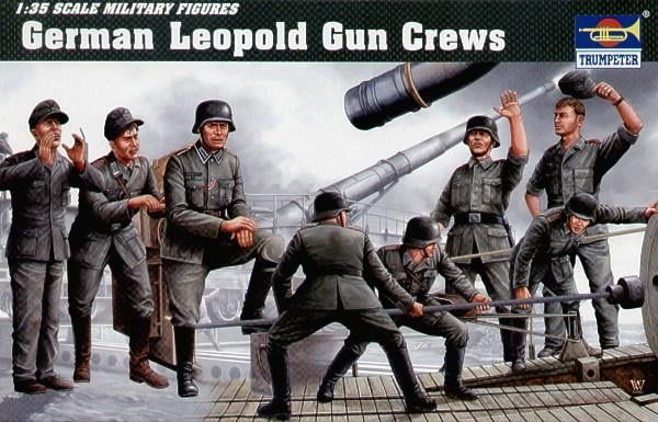 Trumpeter 1/35 Scale German Leopold Gun Crew Model Kit