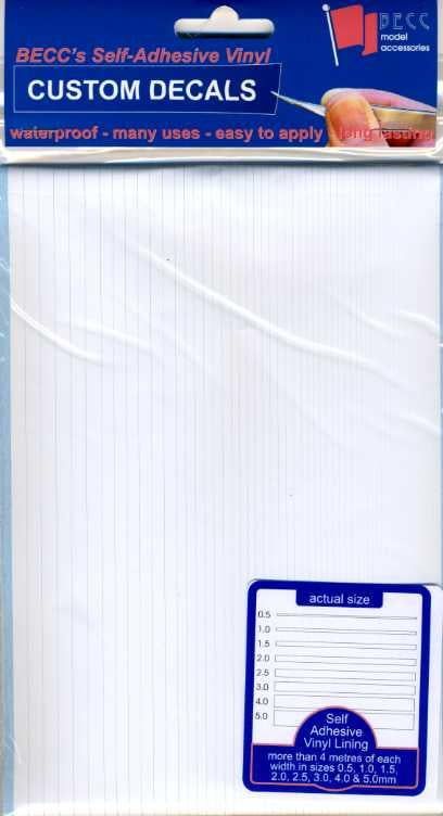 Becc Vinyl Lining Tape Narrow 0.5