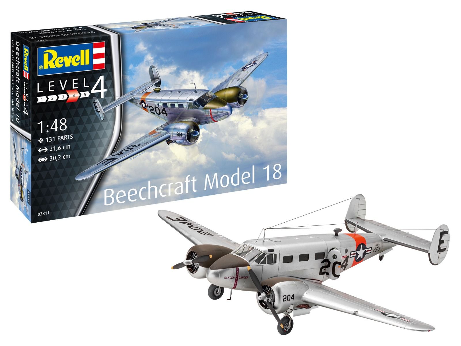 Revell 1/48 Scale Beechcraft Model 18 Model Kit