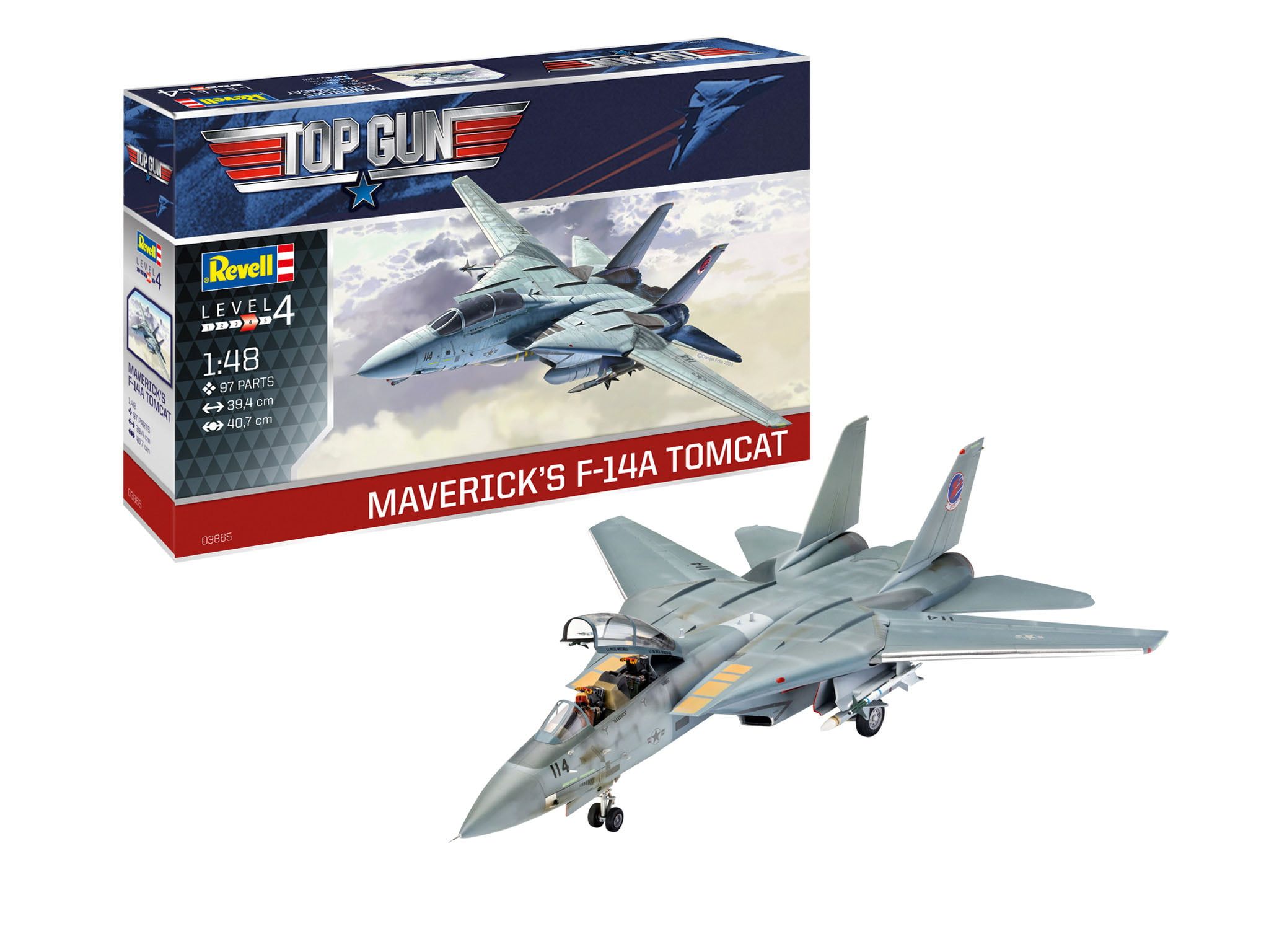 Revell 1/48 Scale Top Gun Maverick F-14A Tomcat Model Kit