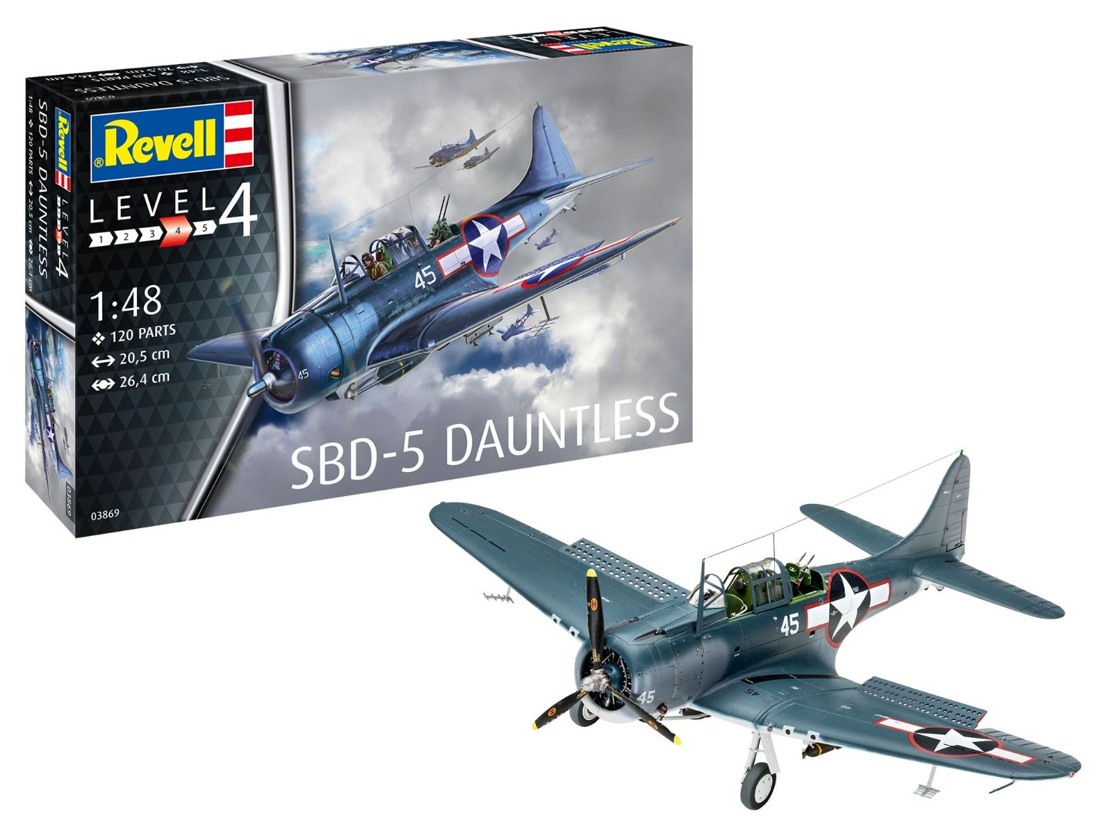 Revell 1/48 Scale SBD-5 Dauntless Navyfighter Model Kit