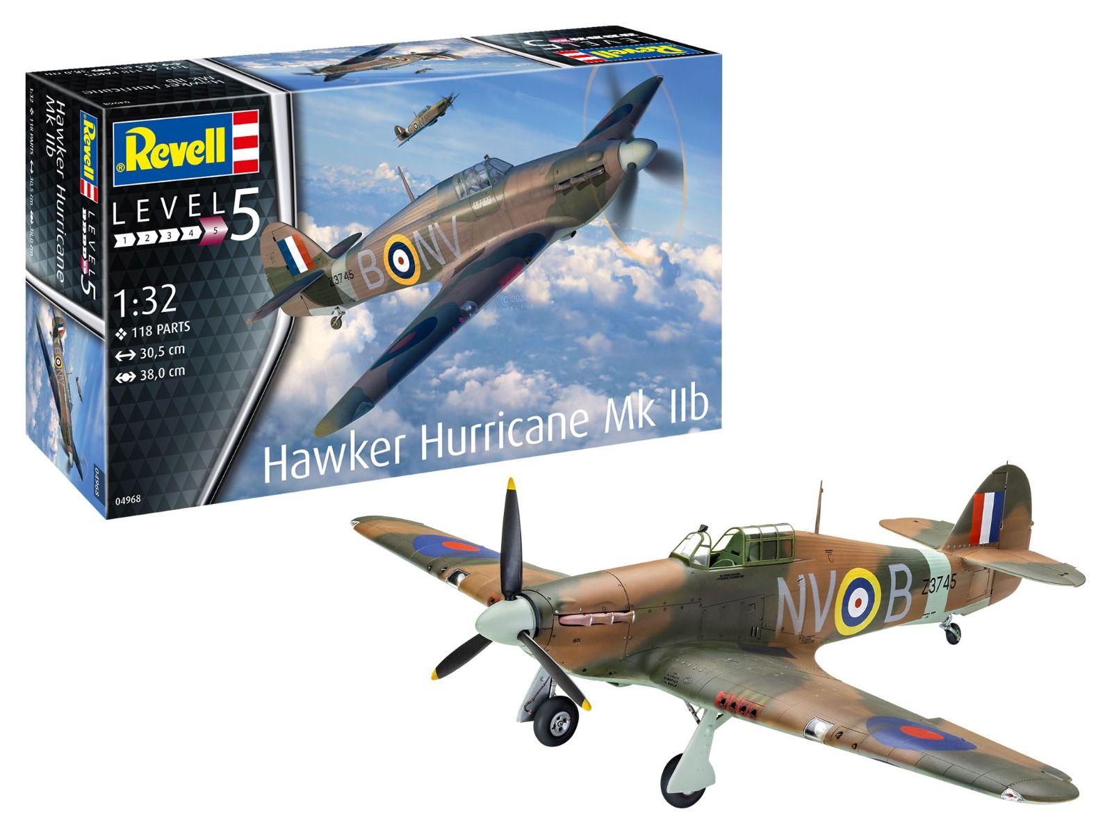 Revell 1/32 Scale Hawker Hurricane MK IIB Model Kit