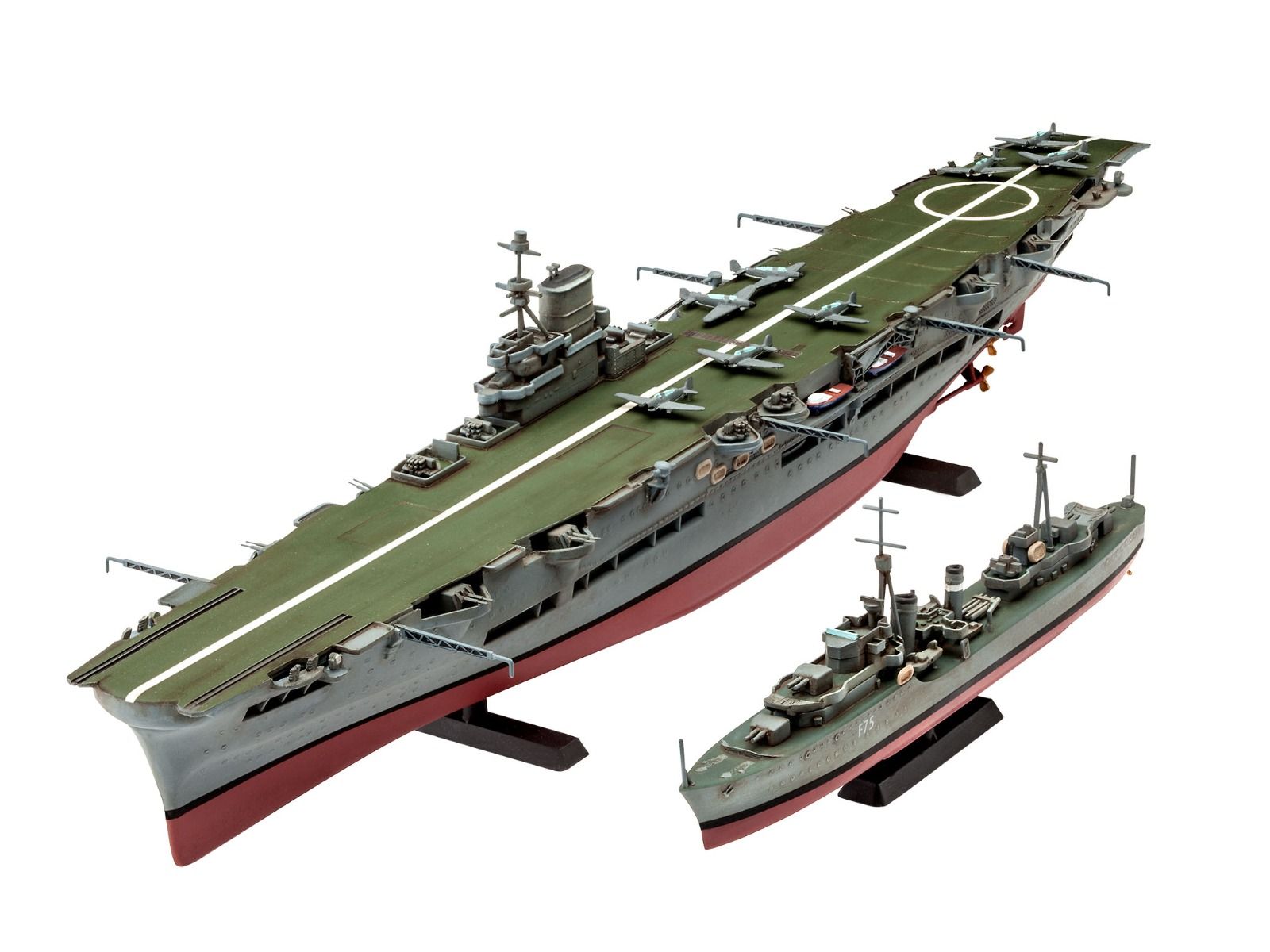 Revell 1/720 Scale HMS Ark Royal & Tribal Class Destroyer Model Kit