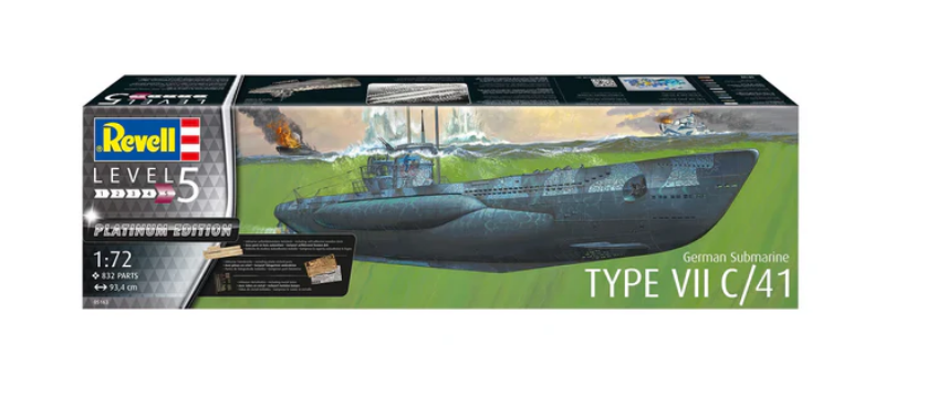 Platinum Edition German Submarine Type VII C/41 |REVELL|05163| 1:72