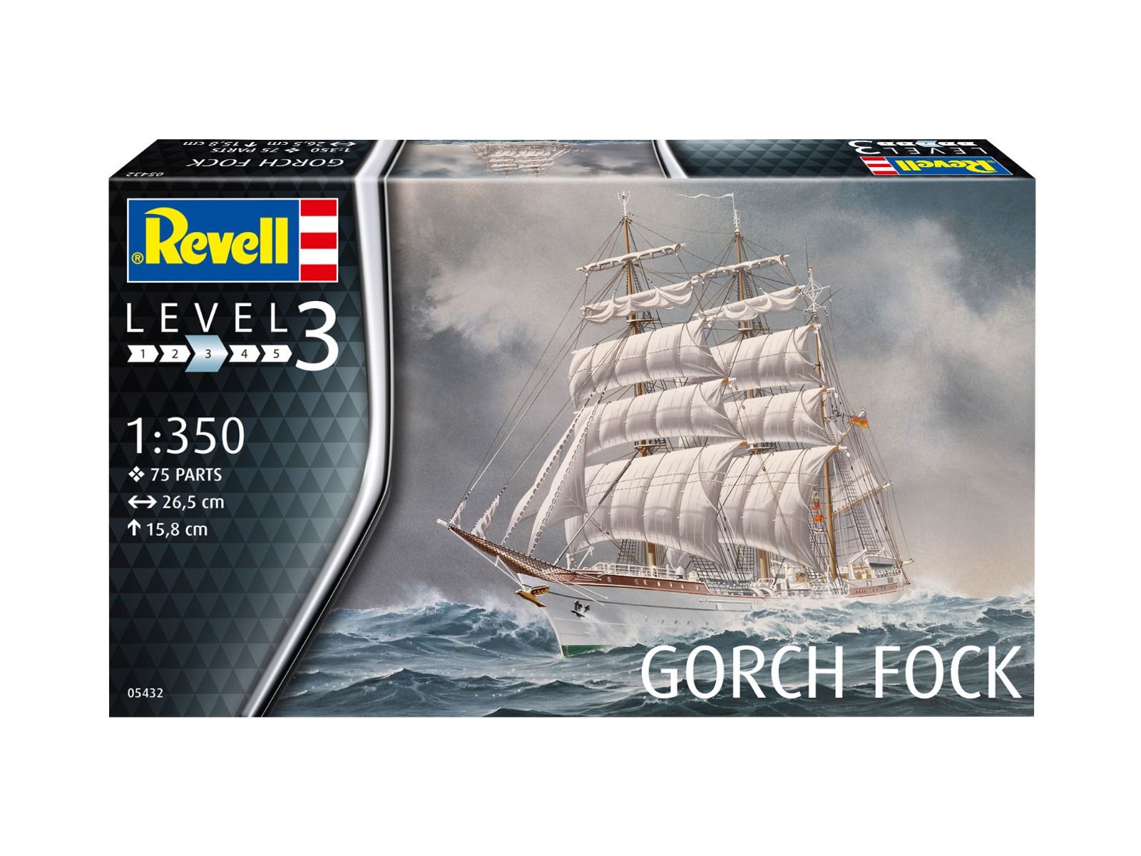 Revell 1/350 Scale Gorch Fock Model Kit | Hobbies