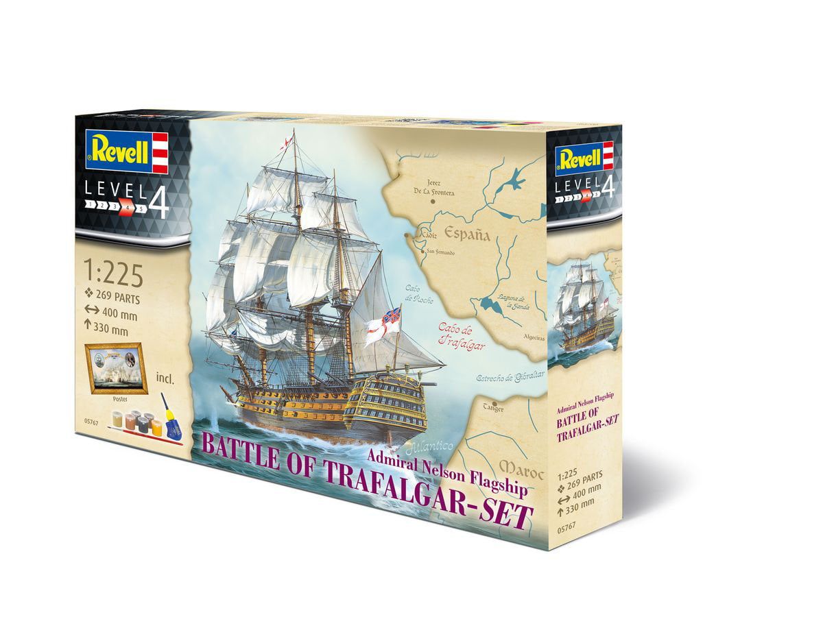 Revell 1/225 Scale HMS Victory Trafalgar Gift Set Model Kit