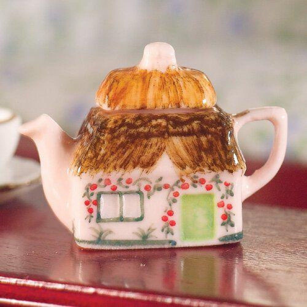 Cottage Novelty Teapot for 12th Scale Dolls House