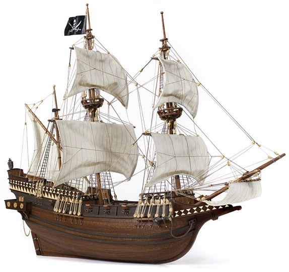 Occre Buccaneer Wooden Pirate Galleon 1, Wooden Model Ships Kits