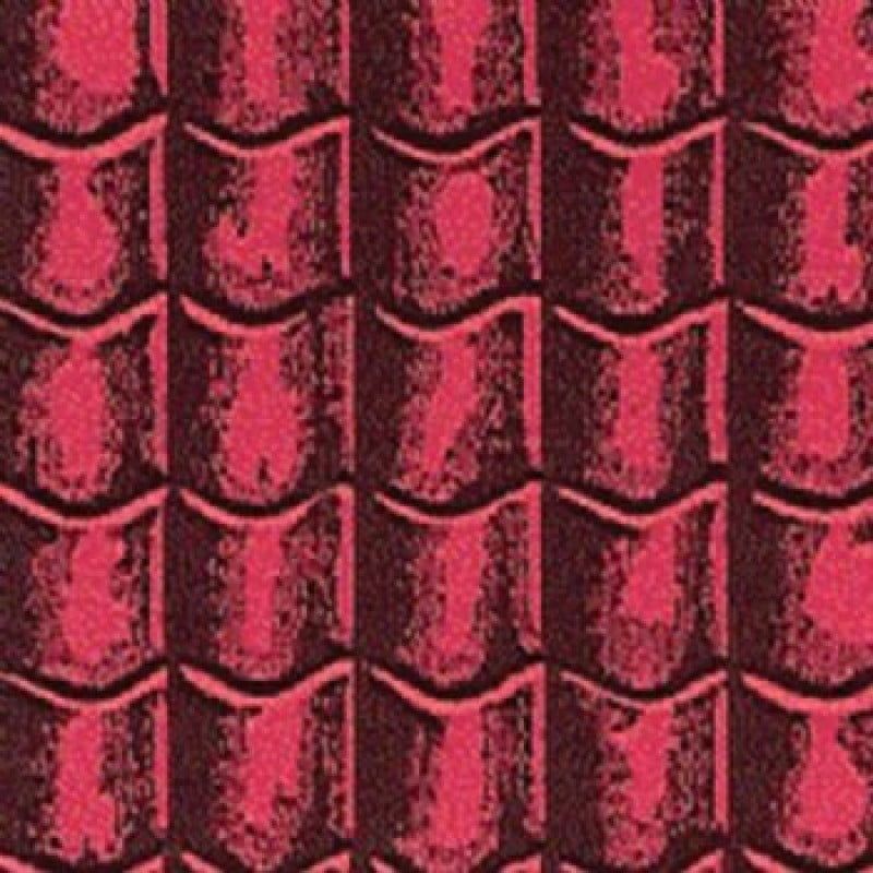 Red Roof Tiles Wallpaper for 12th Scale Dolls House