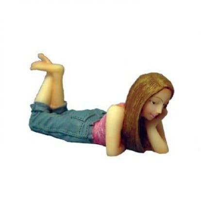 Teenage Girl Lying for 12th Scale Dolls House