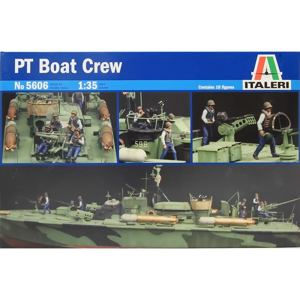 Italeri 1/35 Scale PT Boat Crew Figures Hobbies