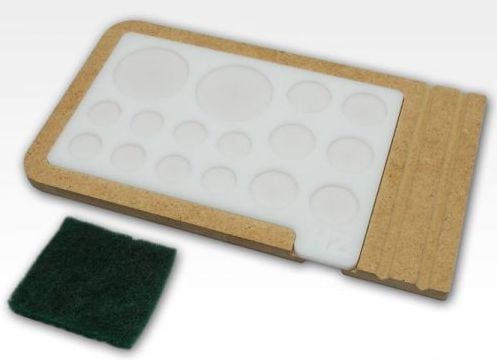 Hobbyzone Acrylic Painting Palette with Base and Cleaning Pad