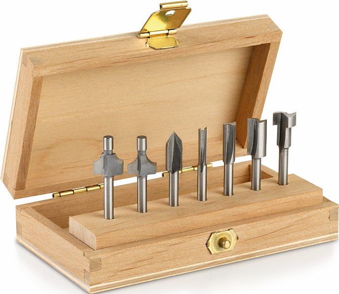 Dremel 7 Piece Router Bit Set In Box