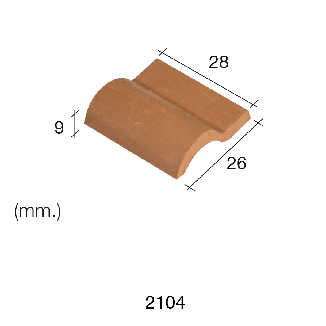 Aedes Ars Red Roof Tile 28 x 26 x 9 (Pack of 25 Tiles)