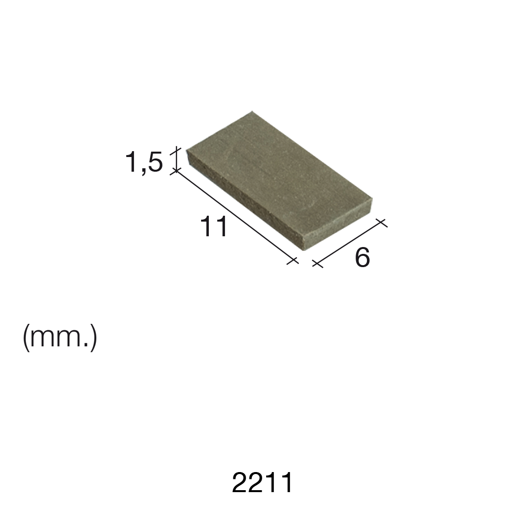 Aedes Ars Small Black Tile 6 x 11 x 1.5 (Pack of 300 Tiles)