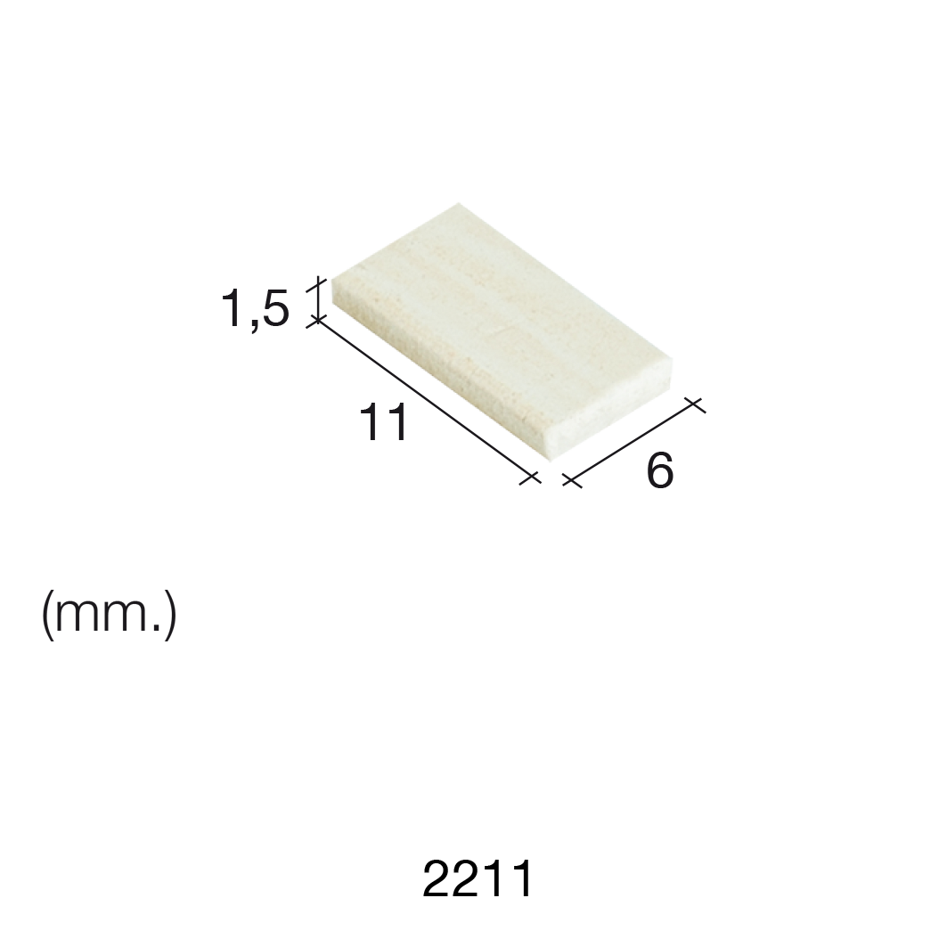 Aedes Ars Small Mottled Tile 6 x 11 x 1.5 (Pack of 300 Tiles)