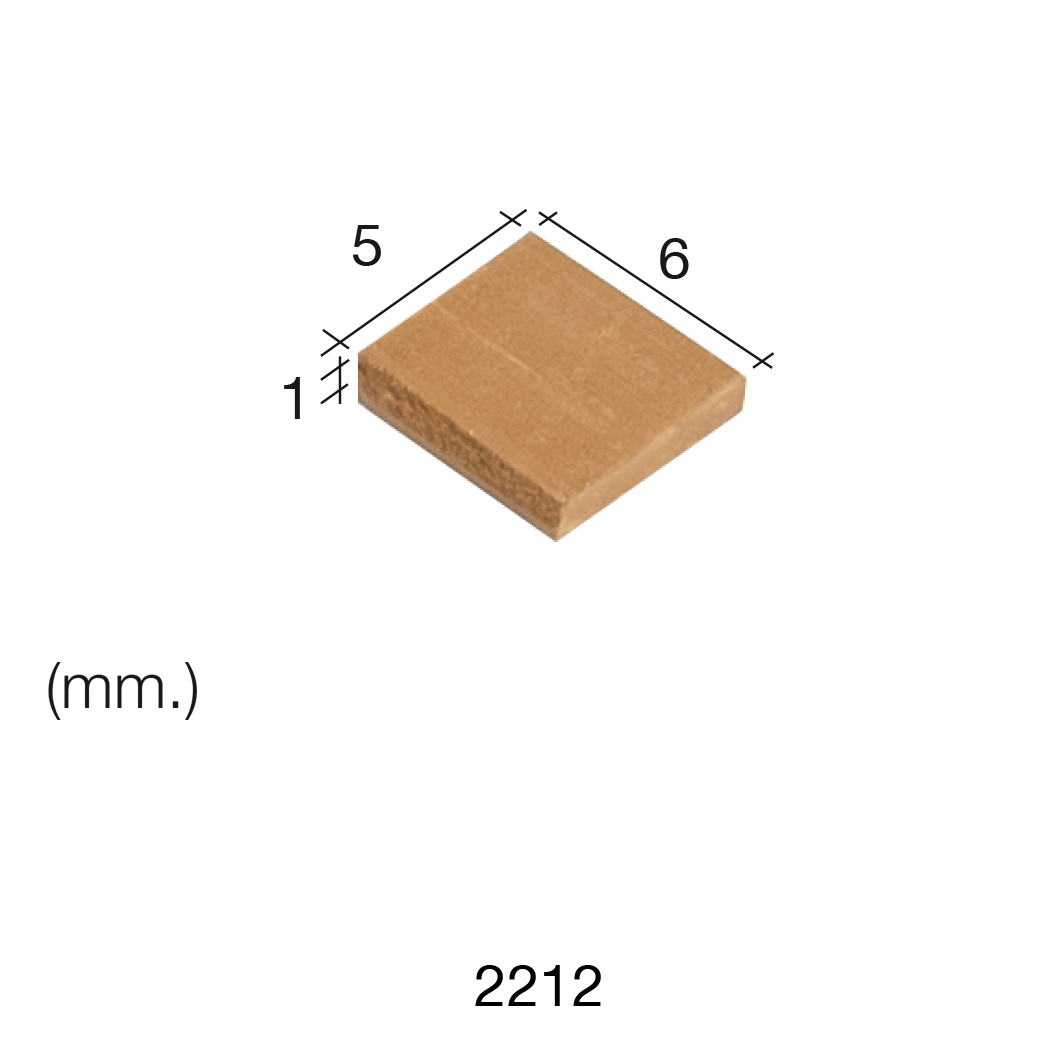 Aedes Ars Small Red Tile 5 x 6 x 1 (Pack of 300 Tiles)