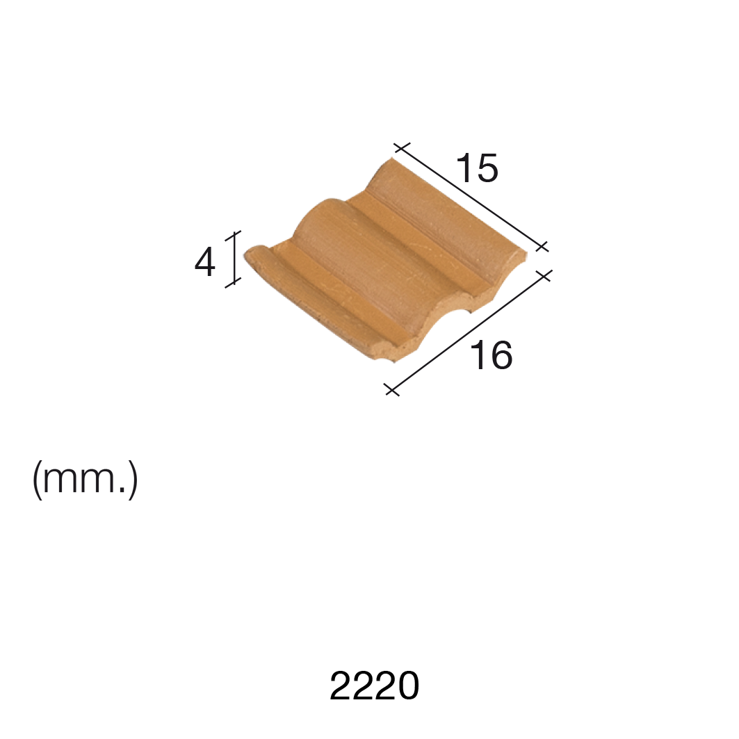 Aedes Ars Flemmish Red Roof Tile 15 x 16 x 4 (Pack of 150 Bricks)