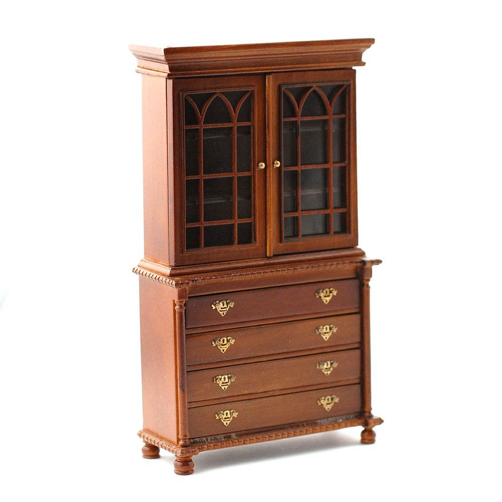 Bookcase Bureau for 12th Scale Dolls House