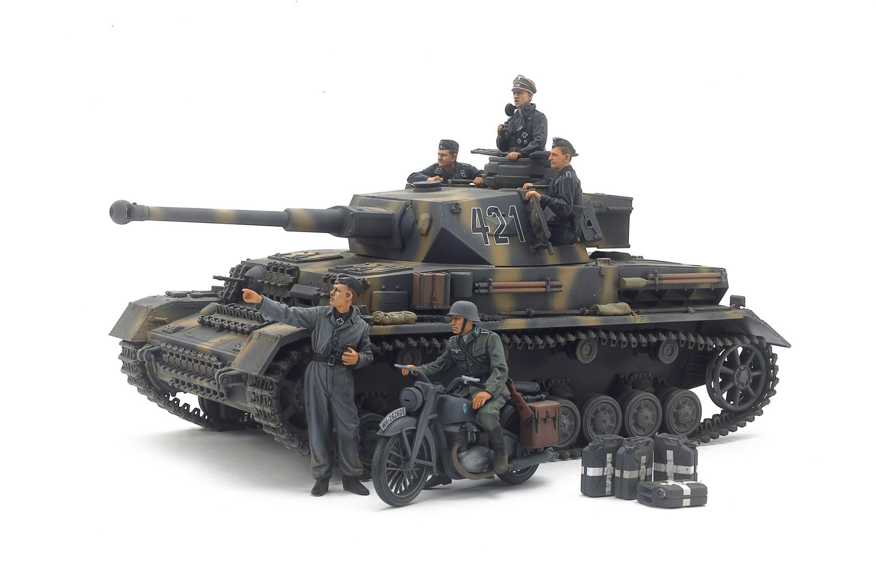 Tamiya 1/35 Scale IV.G and Motorcycle EF Model Kit