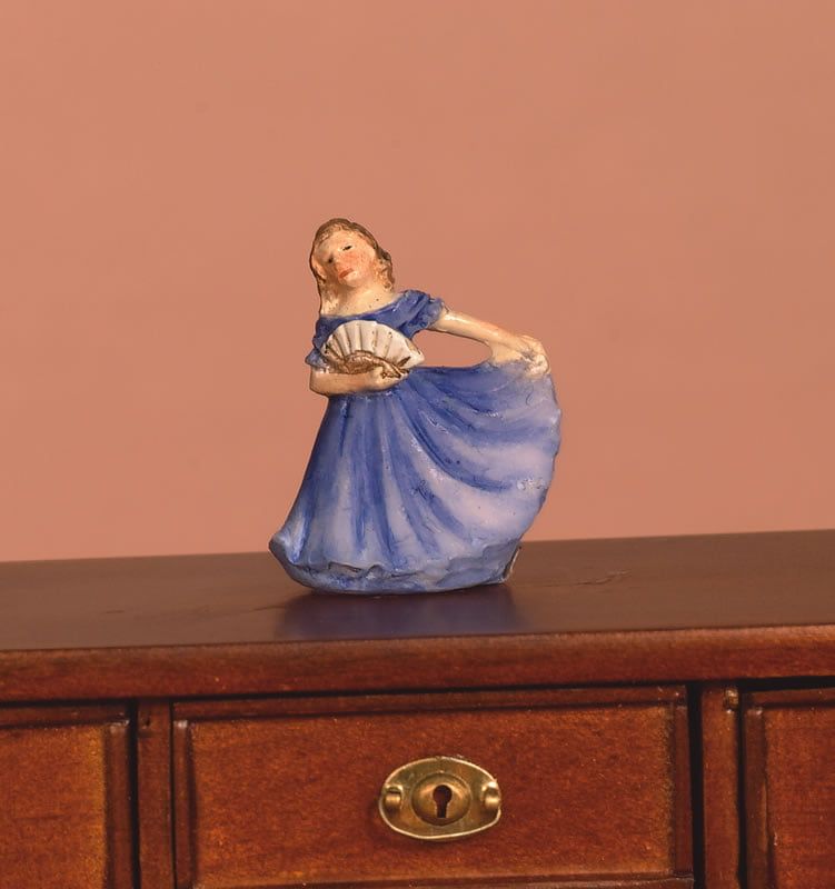Orange or Blue Lady Ornaments for 12th Scale Dolls House