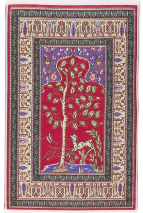 Red Quince Rug for 12th Scale Dolls House