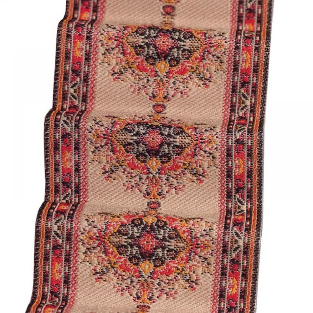 Beige & Rust Stair Carpet for 12th Scale Dolls House