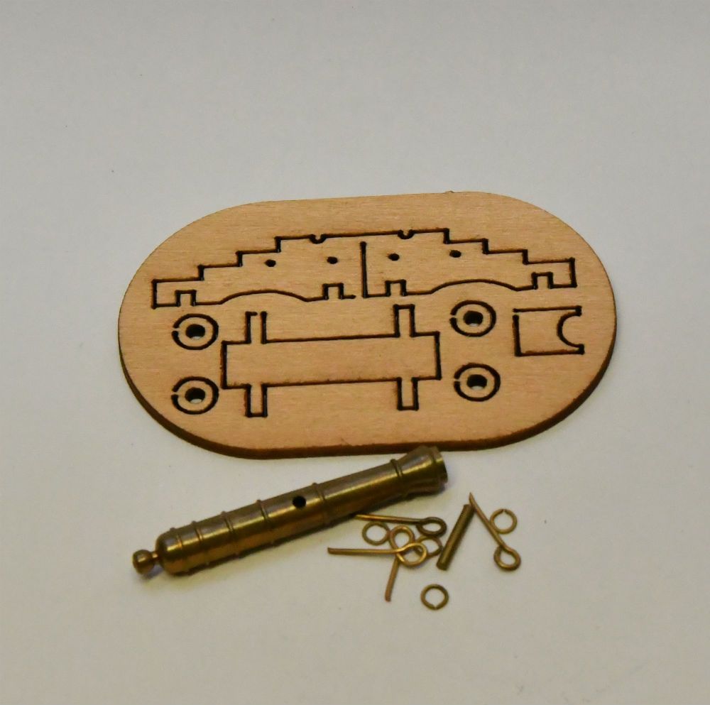 Mantua Models 15mm Brass Cannon Kit