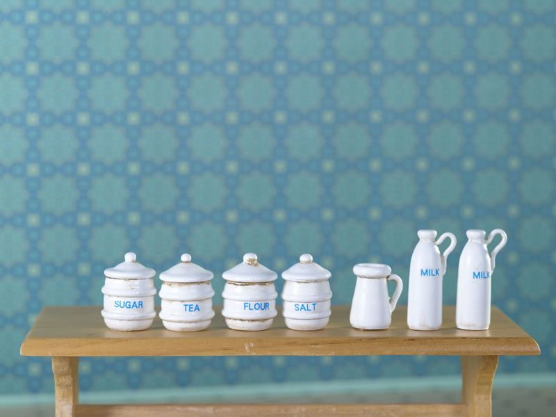 Cream Jar and Jug Set for 12th Scale Dolls House