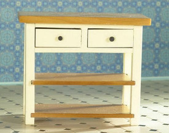 Cream Shaker Style Table for 12th Scale Dolls House
