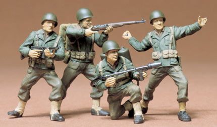 Tamiya 1/35 Scale US Army Infantry Plastic Figures