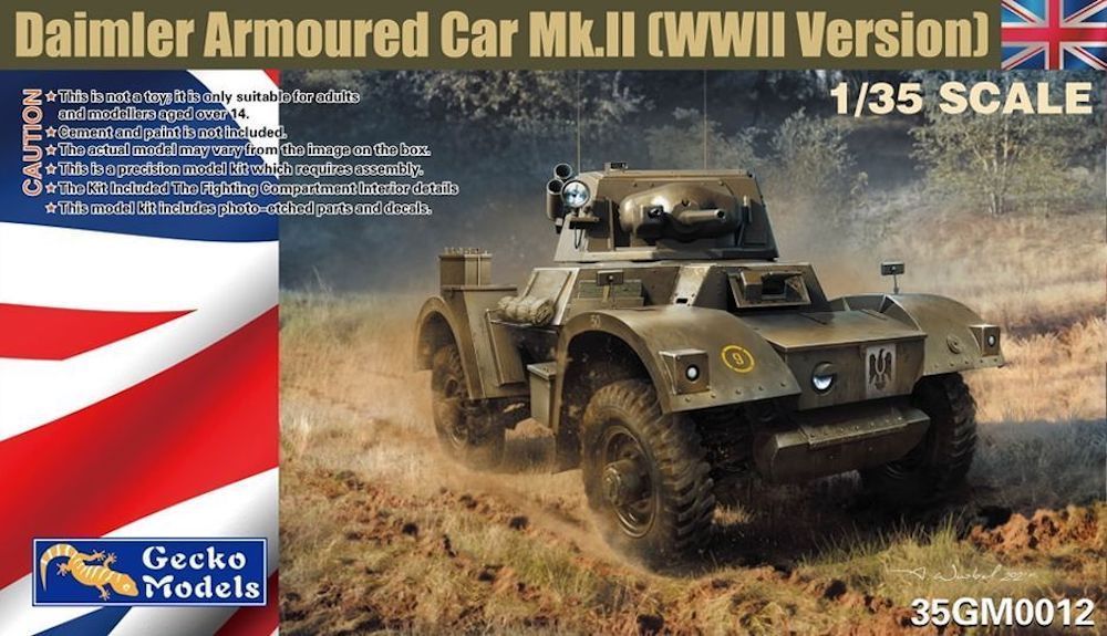 Gecko Models 1/35 British Army Daimler Armoured Car Mk.II Plastic Model