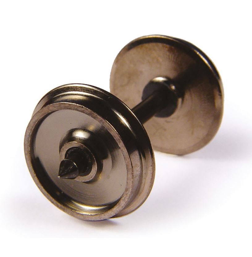 Branchline Brass Turned Wagon Disc Brake Wheels (x10) OO Gauge