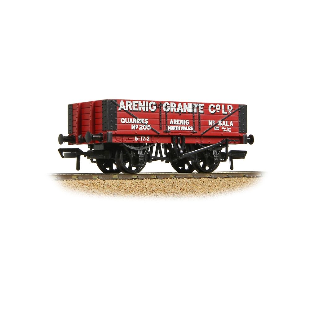 Branchline 5 Plank Wagon Steel Floor 'Arenig Granite Co. Ltd.' Red OO Gauge