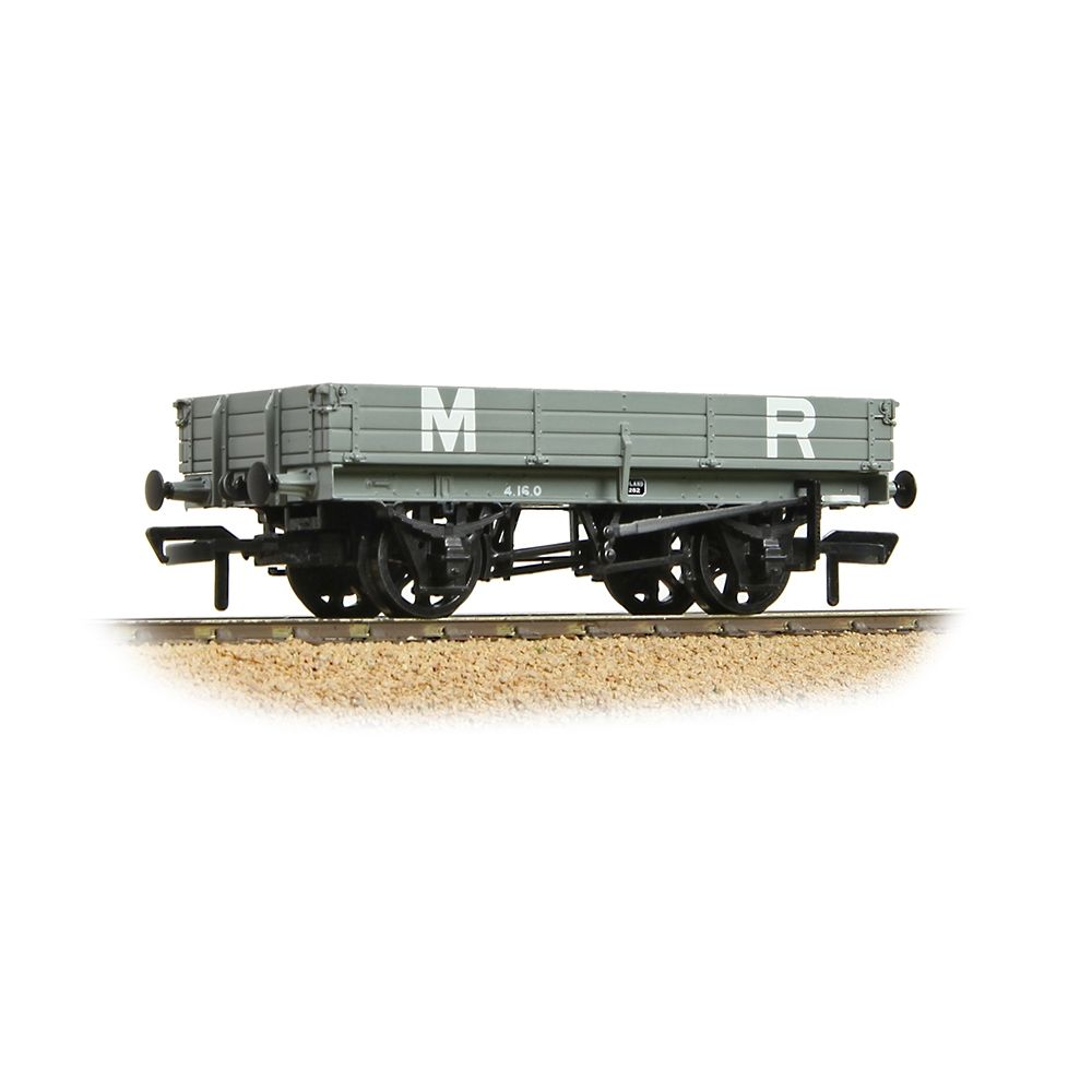 Branchline 3 Plank Wagon MR Grey OO Gauge 