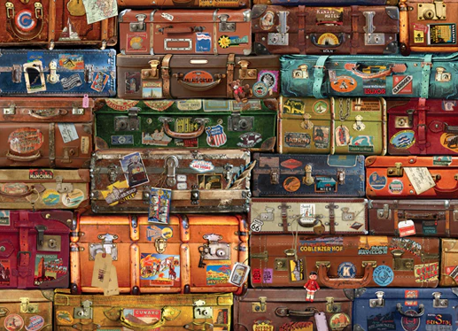 Cobble Hill Luggage 1000 Piece Jigsaw